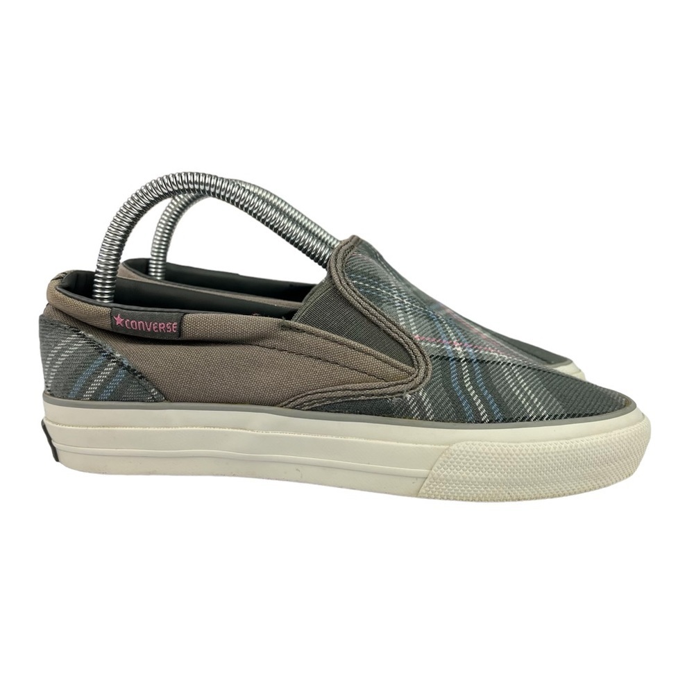 Converse Sneakers Unisex W7.5 M6 Plaid Slip On Shoes - Picture 1 of 11